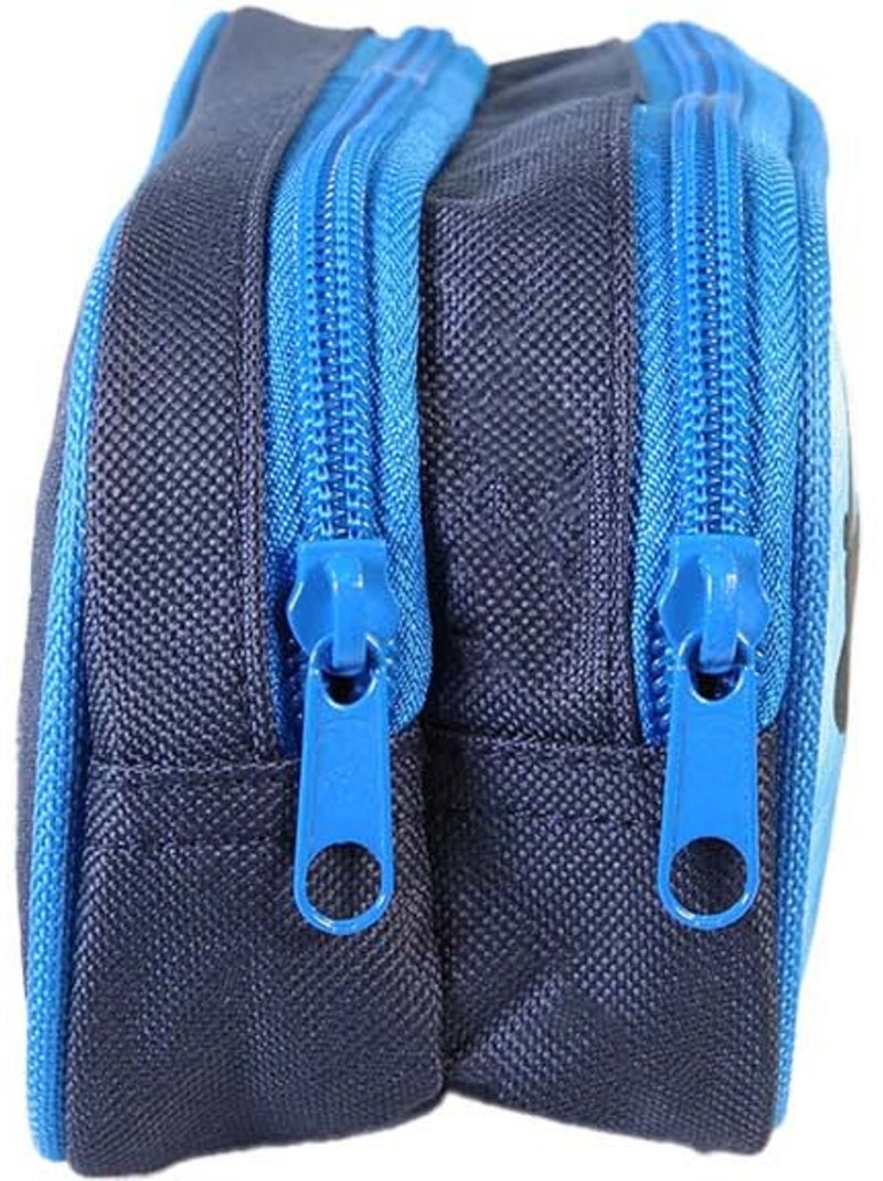 Estuche rectangular niño DRAGONS azul 2 compartimentos Azul - Kiabi