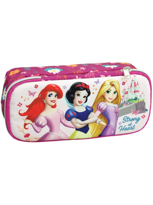 Estuche rectangular 'princesas disney' 2 compartimentos con cremallera 23 cm - Kiabi Estuche rectangular 'princesas disney' 2 compartimentos con cremallera 23 cm - Kiabi