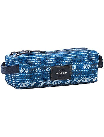 Estuche rectangular rip curl surf blue 2 compartimentos - calidad premium