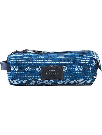 Estuche rectangular rip curl surf blue 2 compartimentos - calidad premium