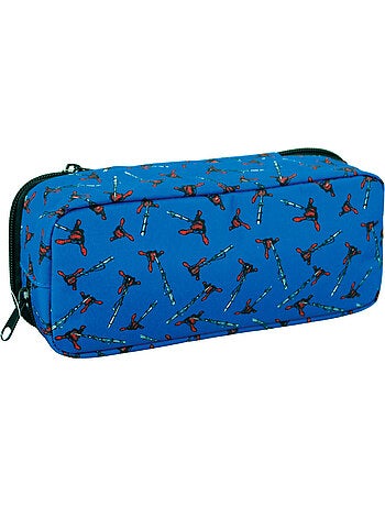 Estuche rectangular spider-man 2 compartimentos 23 cm