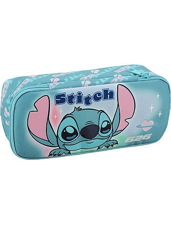 Estuche rectangular stitch lilo y stitch 2 compartimentos con cremallera 23 cm