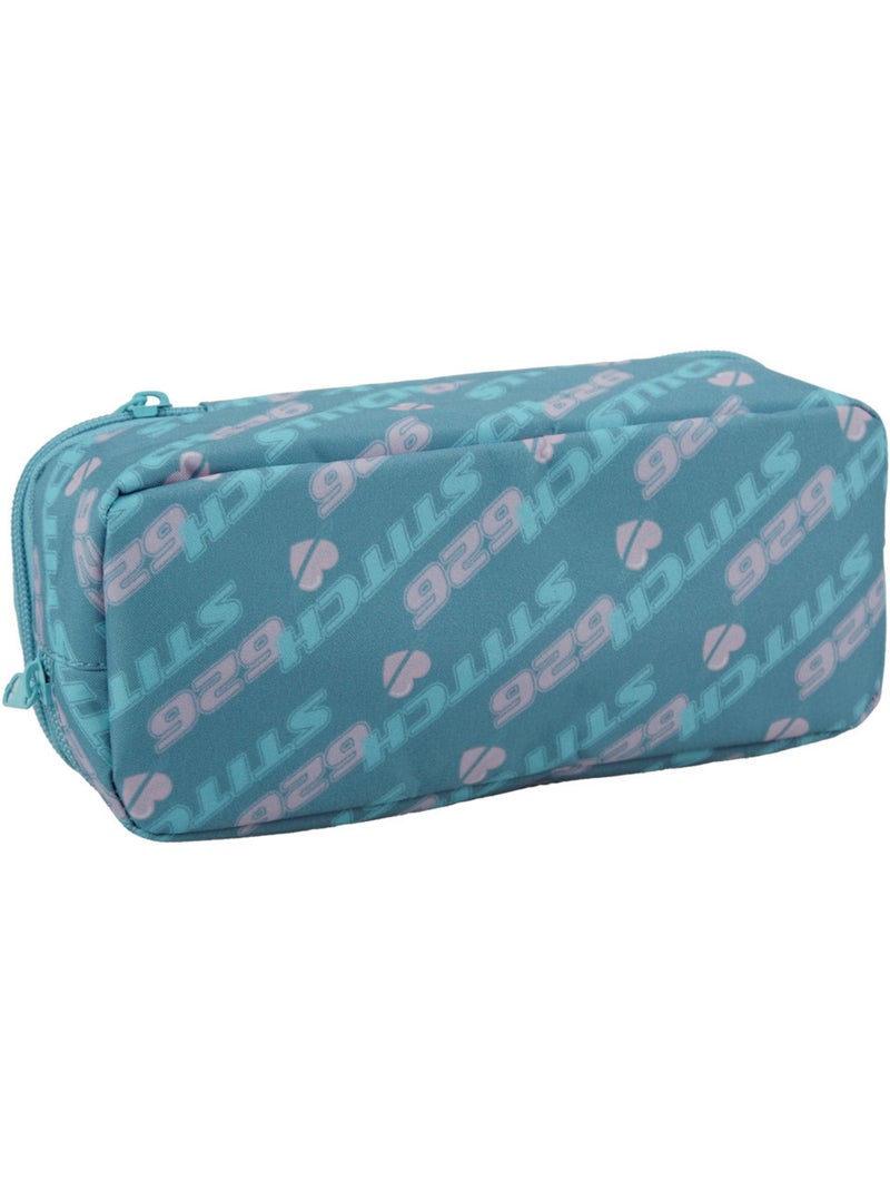 Estuche rectangular stitch lilo y stitch 2 compartimentos con cremallera 23 cm Azul Rosa oscuro Negro - Kiabi