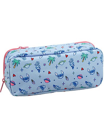 Estuche rectangular stitch vodoo 2 compartimentos con cremallera 23 cm lilo y stitch