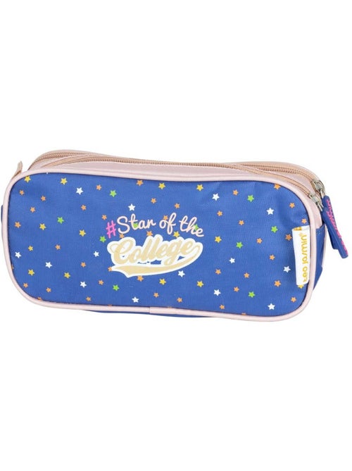 Estuche rectangular teo jasmin de pvc con pequeñas estrellas - Kiabi