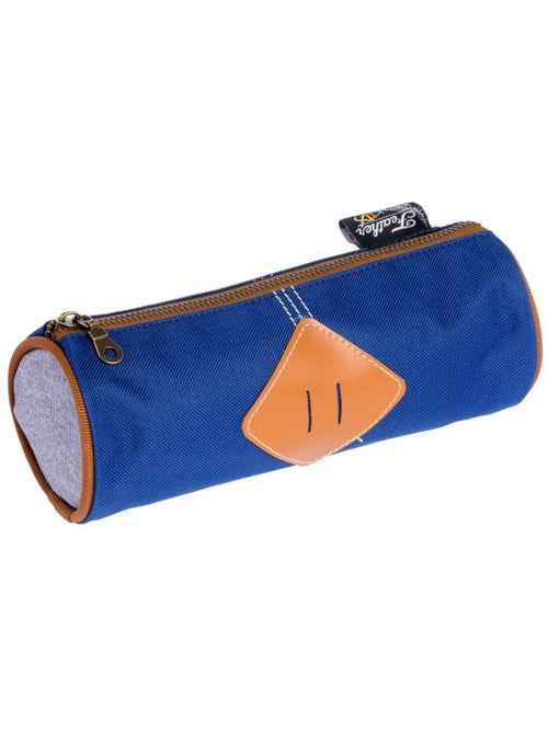 Estuche redondo 22 cm feather – tejido texturizado y cremallera dorada - Kiabi Estuche redondo 22 cm feather – tejido texturizado y cremallera dorada - Kiabi