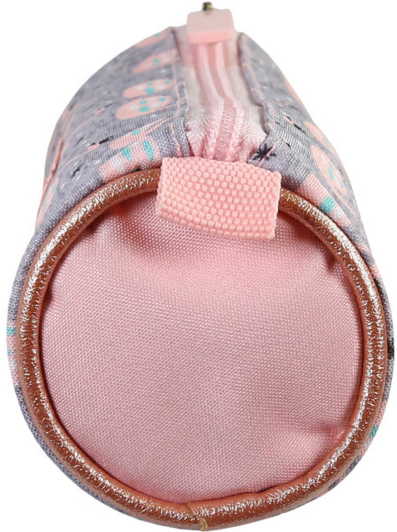 Estuche – redondo – 22 cm – kip Gris rosa gris - Kiabi