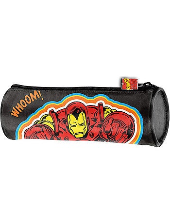 Estuche redondo avengers iron man de tejido sintético