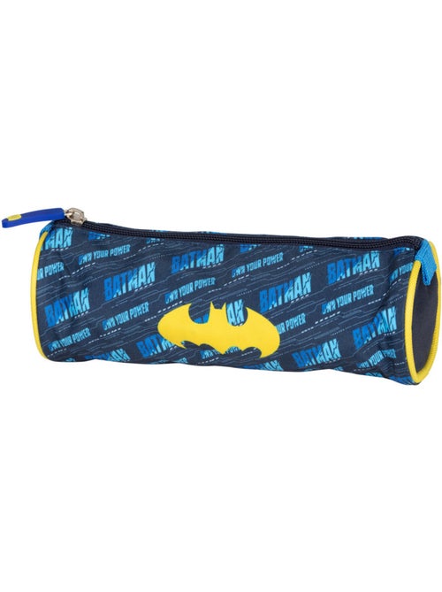 Estuche redondo 'batman' 22 cm – tirador de goma 2 compartimentos - Kiabi Estuche redondo 'batman' 22 cm – tirador de goma 2 compartimentos - Kiabi