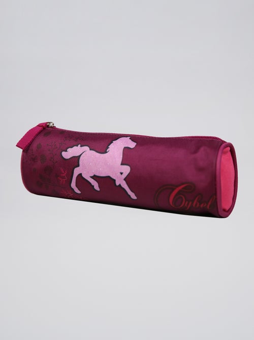 Estuche redondo con brillos - Kiabi