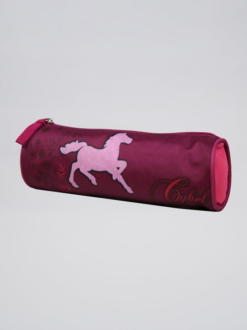 Estuche redondo con brillos PURPURA - Kiabi