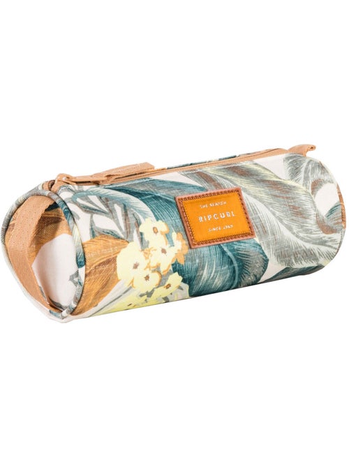 Estuche redondo con cremallera estampado tropical 21 cm – rip curl - Kiabi Estuche redondo con cremallera estampado tropical 21 cm – rip curl - Kiabi