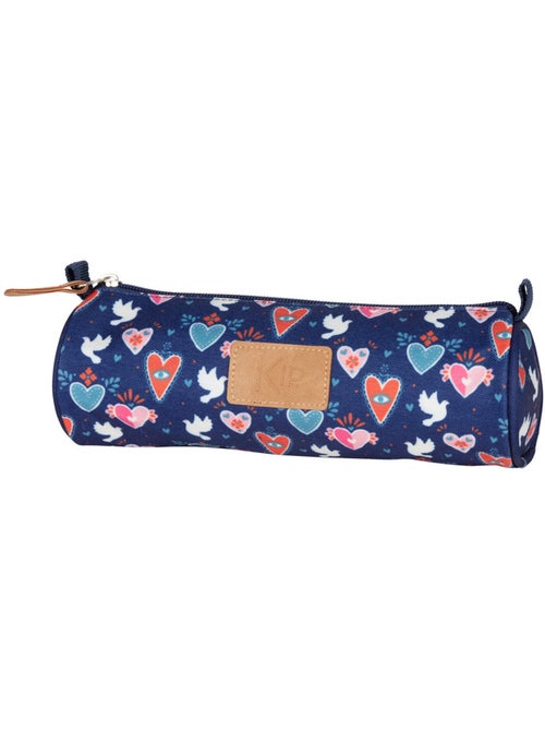 Estuche redondo kip inspiration 22 cm motivo flores – cremallera resistente - Kiabi Estuche redondo kip inspiration 22 cm motivo flores – cremallera resistente - Kiabi
