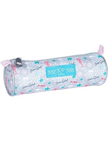 Estuche redondo kip sea girl de tejido – cierre de cremallera