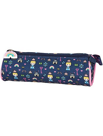Estuche redondo lona sintética estampado gaming princesa kip