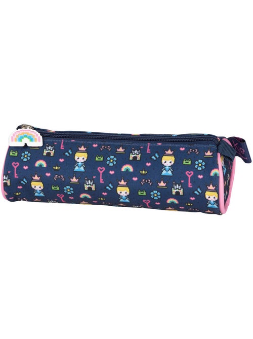 Estuche redondo lona sintética estampado gaming princesa kip - Kiabi Estuche redondo lona sintética estampado gaming princesa kip - Kiabi