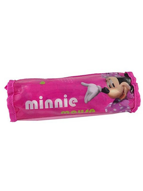 Estuche redondo minnie de tejido revestido brillante - Kiabi