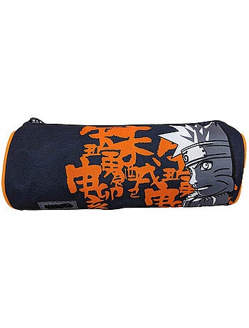 Estuche redondo naruto letters de lona
