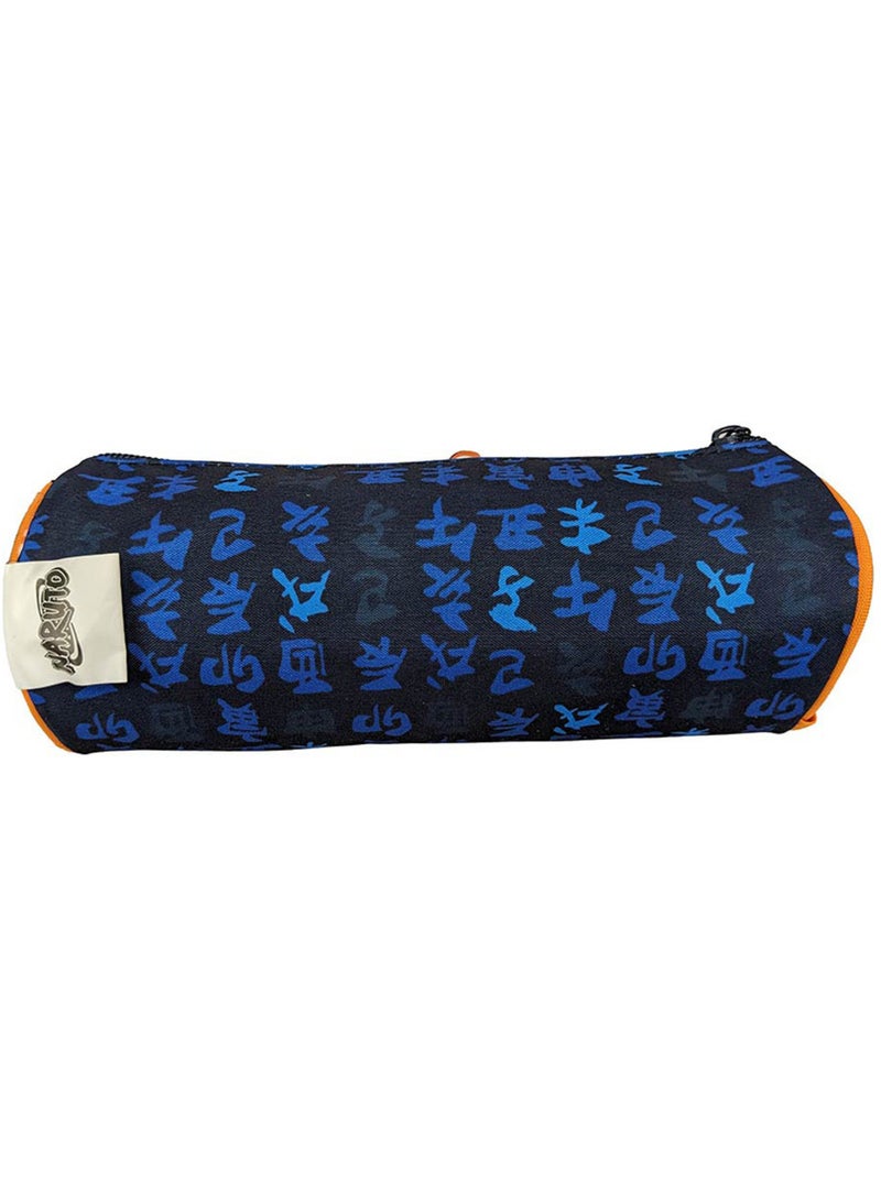 Estuche redondo naruto letters de lona Azul marino - Kiabi