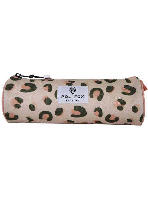 Estuche redondo niña POL FOX Crush rosa motivo leopardo - Kiabi Estuche redondo niña POL FOX Crush rosa motivo leopardo - Kiabi
