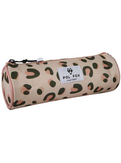 Estuche redondo niña POL FOX Crush rosa motivo leopardo - Kiabi Estuche redondo niña POL FOX Crush rosa motivo leopardo - Kiabi