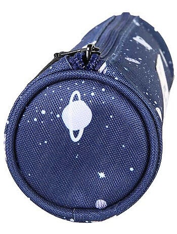 Estuche redondo niño POL FOX Cosmo azul marino motivo planetas