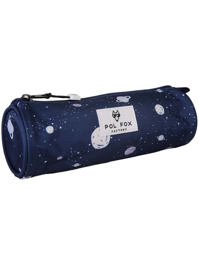 Estuche redondo niño POL FOX Cosmo azul marino motivo planetas Azul marino - Kiabi