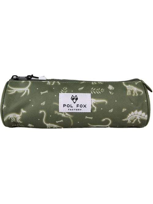 Estuche redondo niño POL FOX Jurassic verde motivo dinosaurio - Kiabi Estuche redondo niño POL FOX Jurassic verde motivo dinosaurio - Kiabi