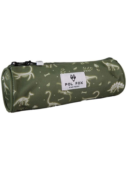 Estuche redondo niño POL FOX Jurassic verde motivo dinosaurio - Kiabi Estuche redondo niño POL FOX Jurassic verde motivo dinosaurio - Kiabi