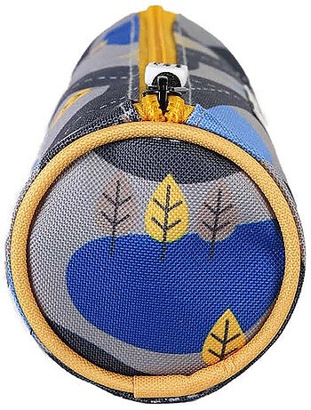 Estuche redondo niño POL FOX Race gris motivo coche