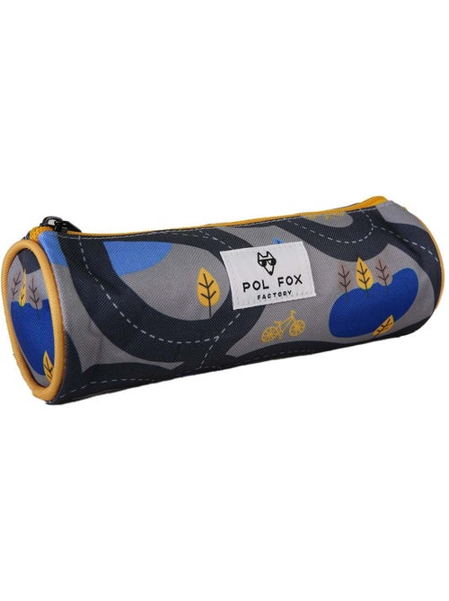 Estuche redondo niño POL FOX Race gris motivo coche - Kiabi