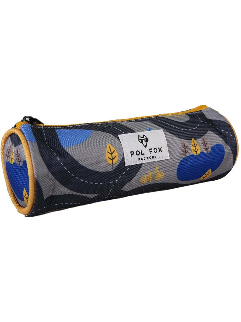 Estuche redondo niño POL FOX Race gris motivo coche Gris - Kiabi