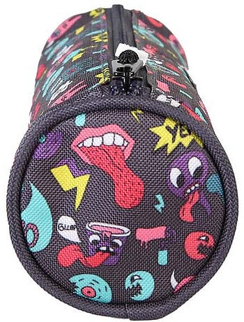 Estuche redondo niño POL FOX Rider azul motivos divertidos