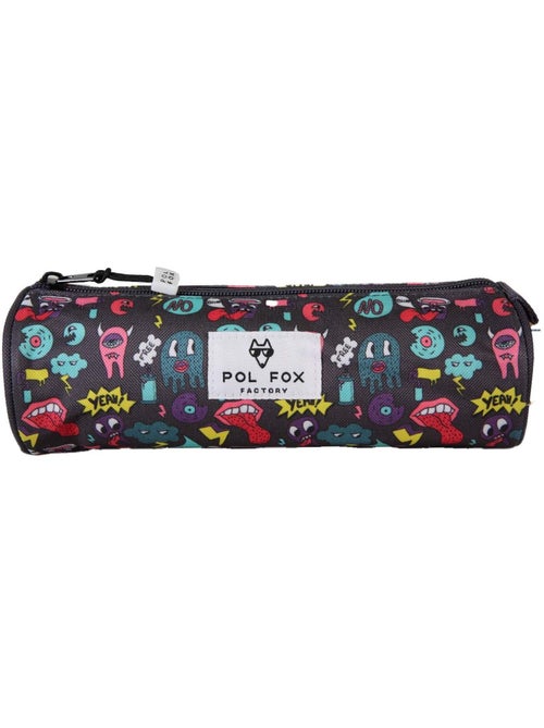 Estuche redondo niño POL FOX Rider azul motivos divertidos - Kiabi Estuche redondo niño POL FOX Rider azul motivos divertidos - Kiabi
