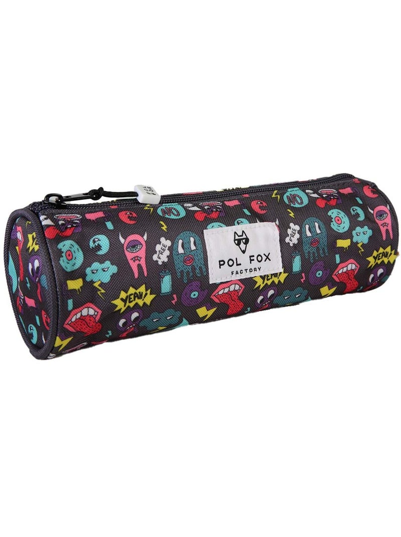 Estuche redondo niño POL FOX Rider azul motivos divertidos Azul - Kiabi