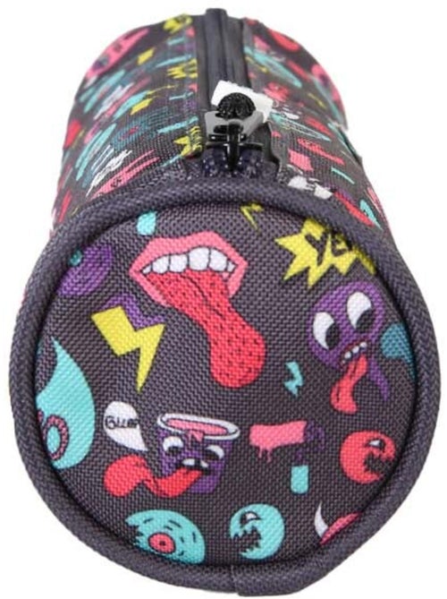 Estuche redondo niño POL FOX Rider azul motivos divertidos - Kiabi Estuche redondo niño POL FOX Rider azul motivos divertidos - Kiabi