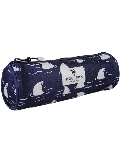 Estuche redondo niño POL FOX Shark azul marino motivo tiburón - Kiabi Estuche redondo niño POL FOX Shark azul marino motivo tiburón - Kiabi