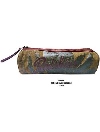 Estuche redondo oficial redskins 22 cm estampado camuflaje y cremallera