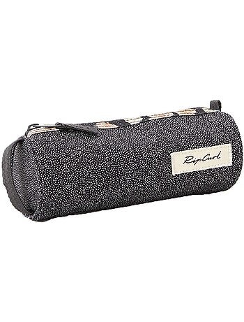 Estuche redondo rip curl de tejido texturizado