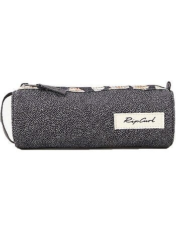 Estuche redondo rip curl de tejido texturizado