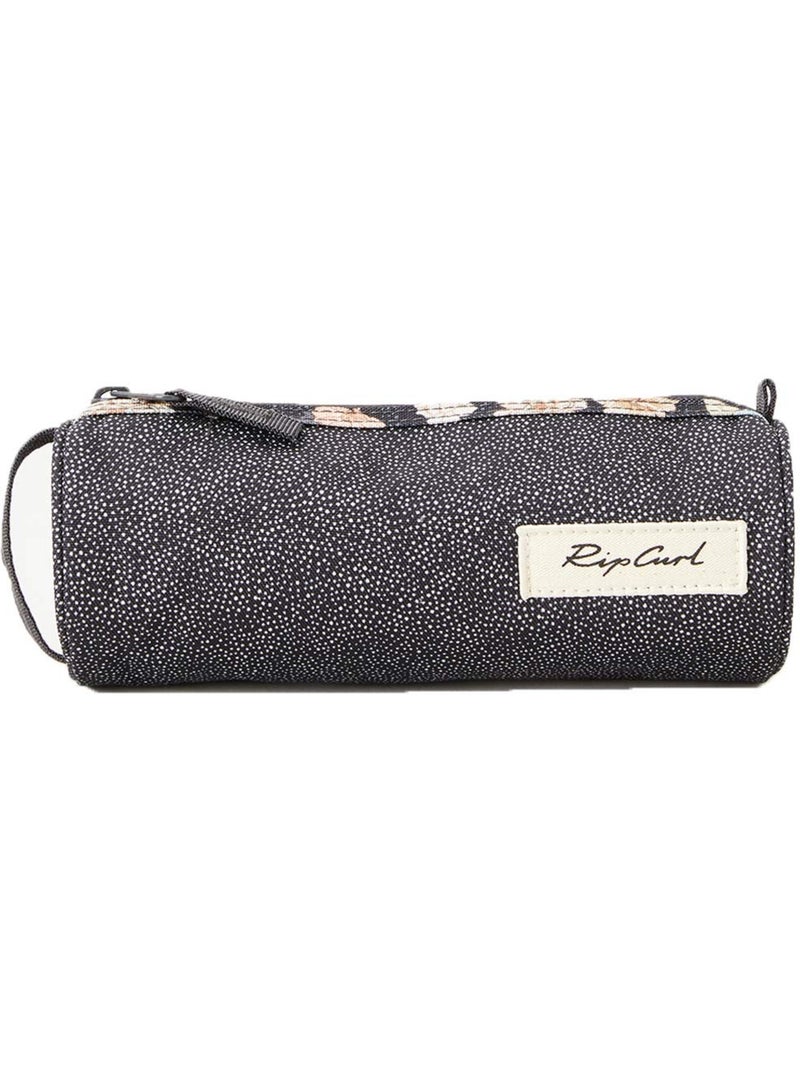 Estuche redondo rip curl de tejido texturizado Negro Blanco Gris - Kiabi