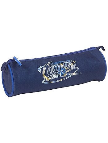 Estuche redondo 'tadify' con cremallera 22 cm azul noche con asas