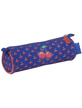 Estuche redondo teo jasmin 22 cm cereza - cierre de cremallera teo jasmin