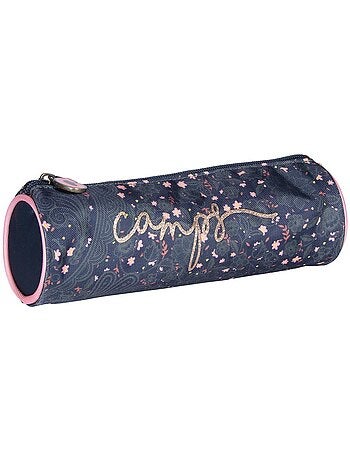Estuche redondo textil efecto denim camps