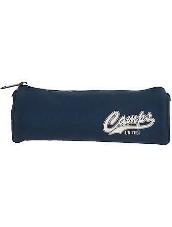 Estuche redondo textil efecto denim camps