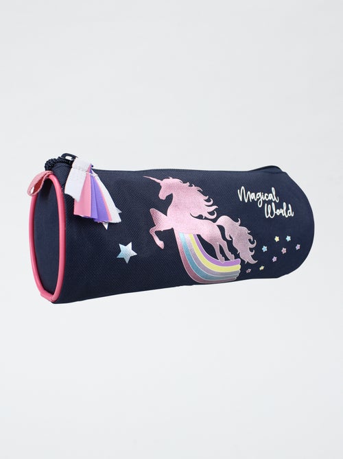 Estuche redondo unicornio - Kiabi