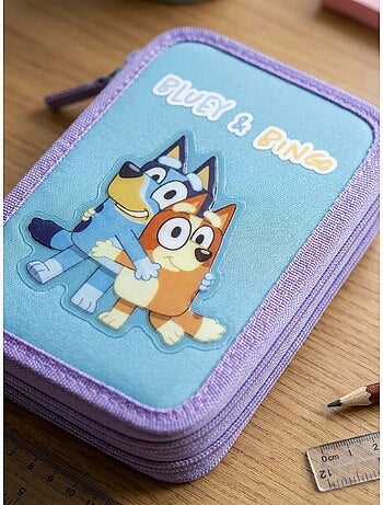 Estuche relleno 3 compartimentos bluey bbc studios