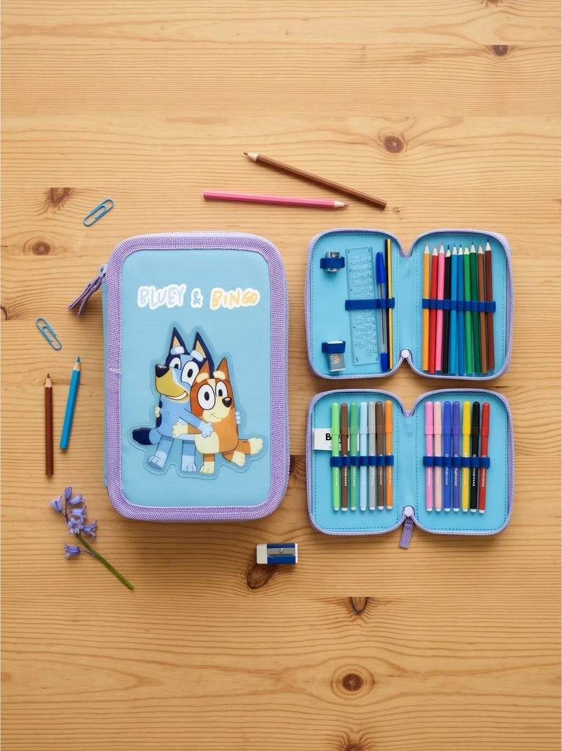 Estuche relleno 3 compartimentos bluey bbc studios Multicolor - Kiabi