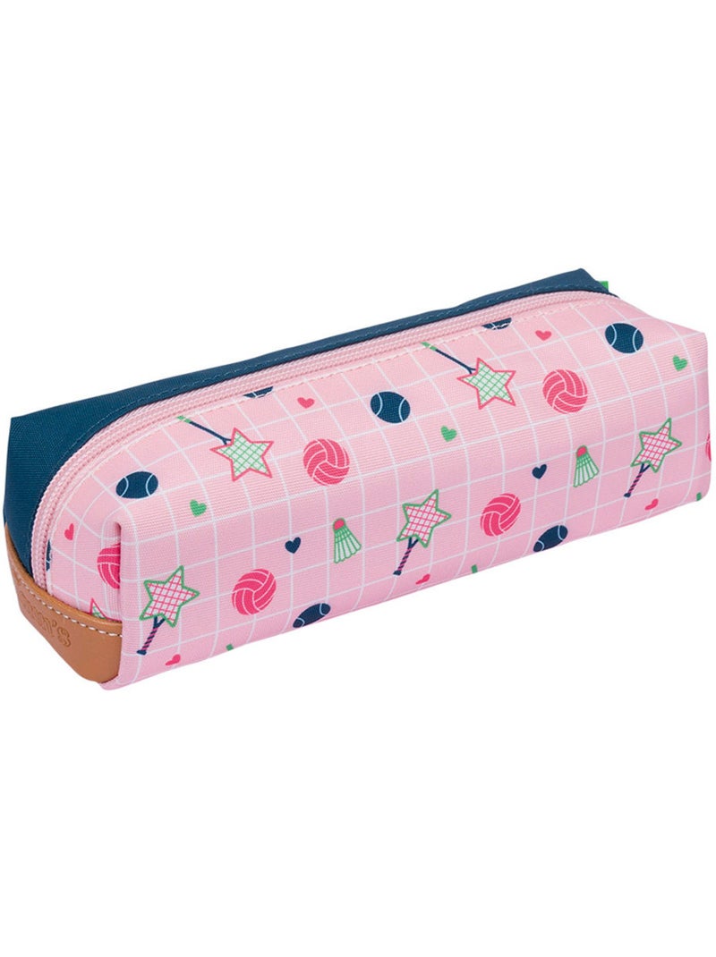 Estuche – sencillo 21 cm – colección escolar 2027 – tann's Verde/Rosa - Kiabi
