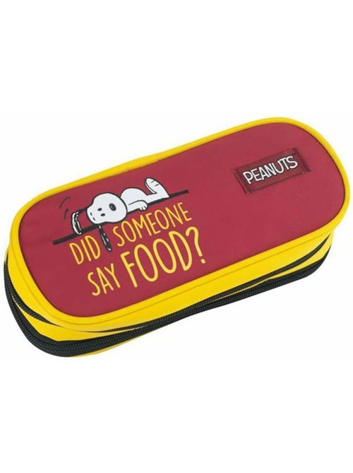 Estuche snoopy peanuts de tejido 2 compartimentos 23 cm - Kiabi Estuche snoopy peanuts de tejido 2 compartimentos 23 cm - Kiabi